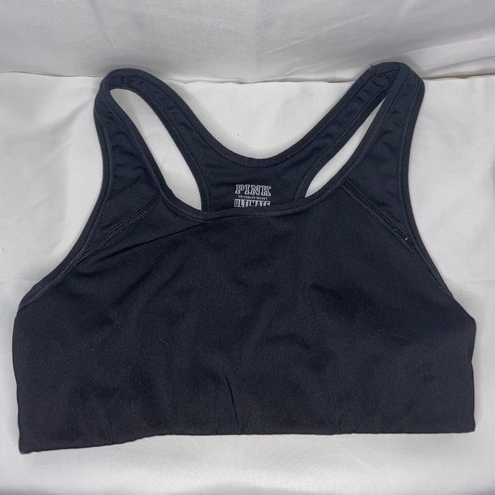 Victoria’s Secret Pink Sports Bra Ultimate Unlined Pull On Medium Support S